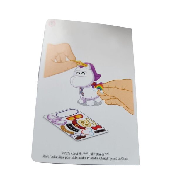 McDonald's 2023 Adopt me! Toy Unicorn & Toy Lion Happy Meal Figures NEW - Picture 14 of 14